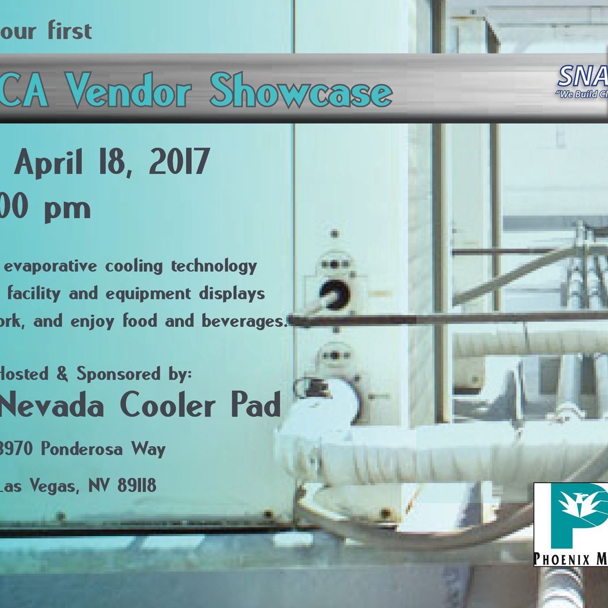 04-17 Vendor Showcase-NV Cooler Pad SNARSCA Vendor Flyer